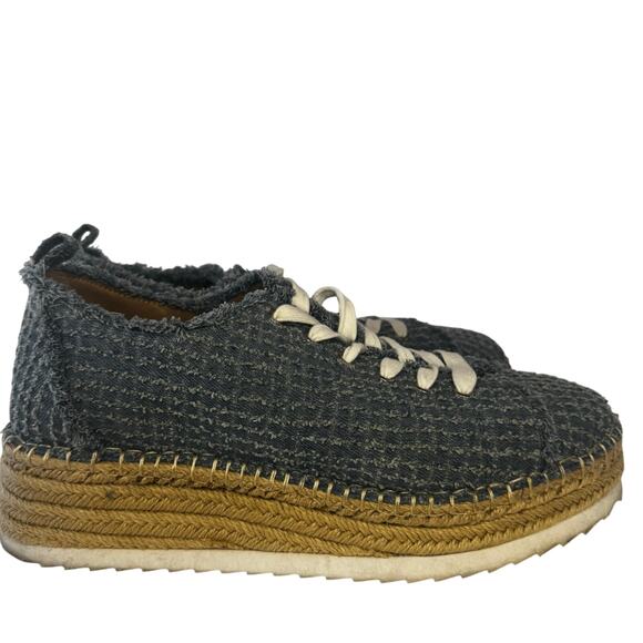 Denim platform sneakers - Picture 2 of 6